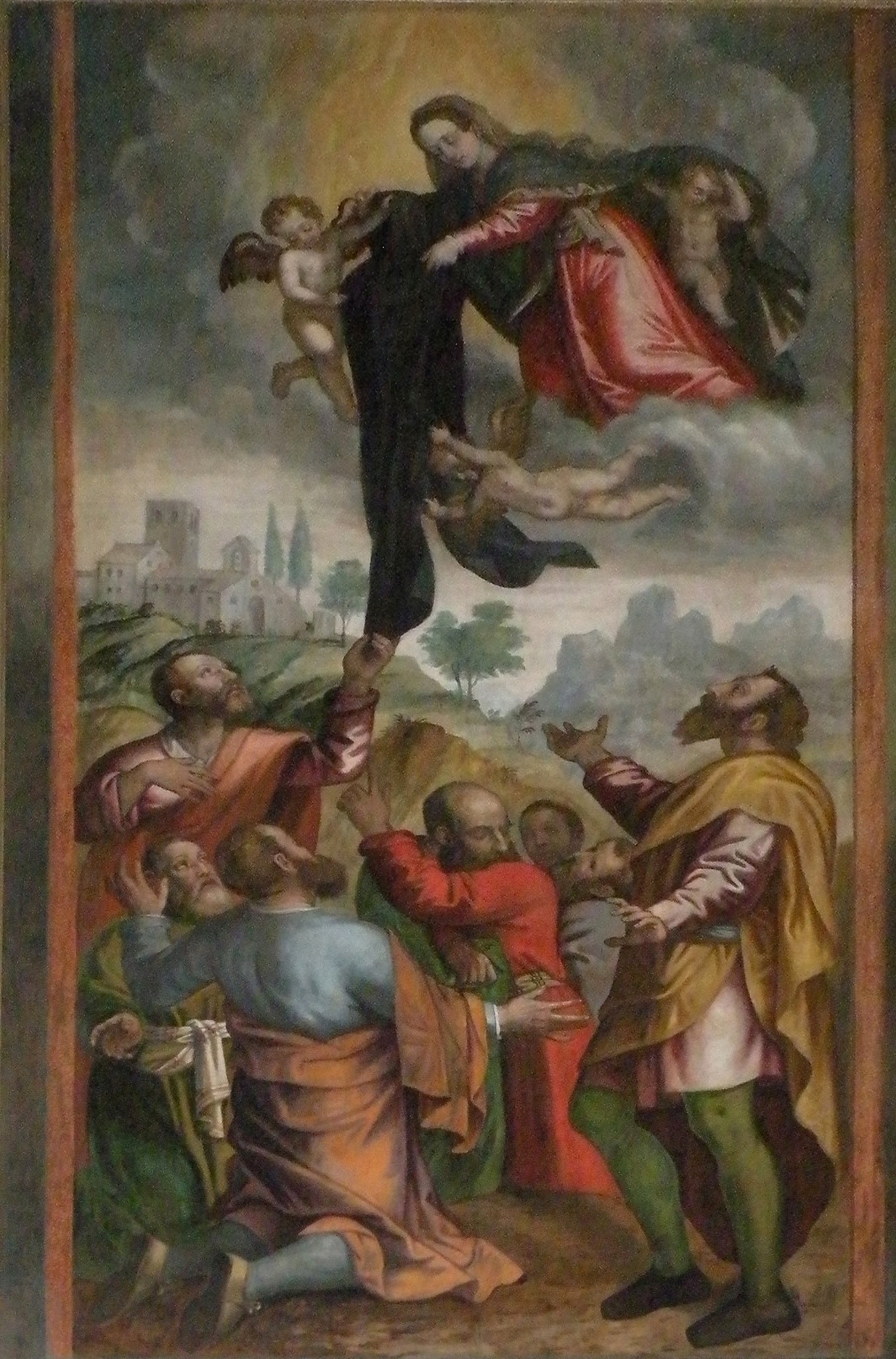 02 17 La Madonna porge l’abito nero ai Servi di Maria Girolamo Rossi (Brescia, 1547 ante 1614) chiesa di S. Alessandro a Brescia