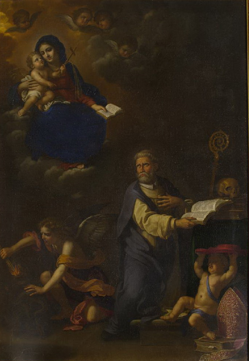 02 21 Gennari B. il Giovane (1704), Dipinto con Madonna con Bambino e San Pier Damiani beweb