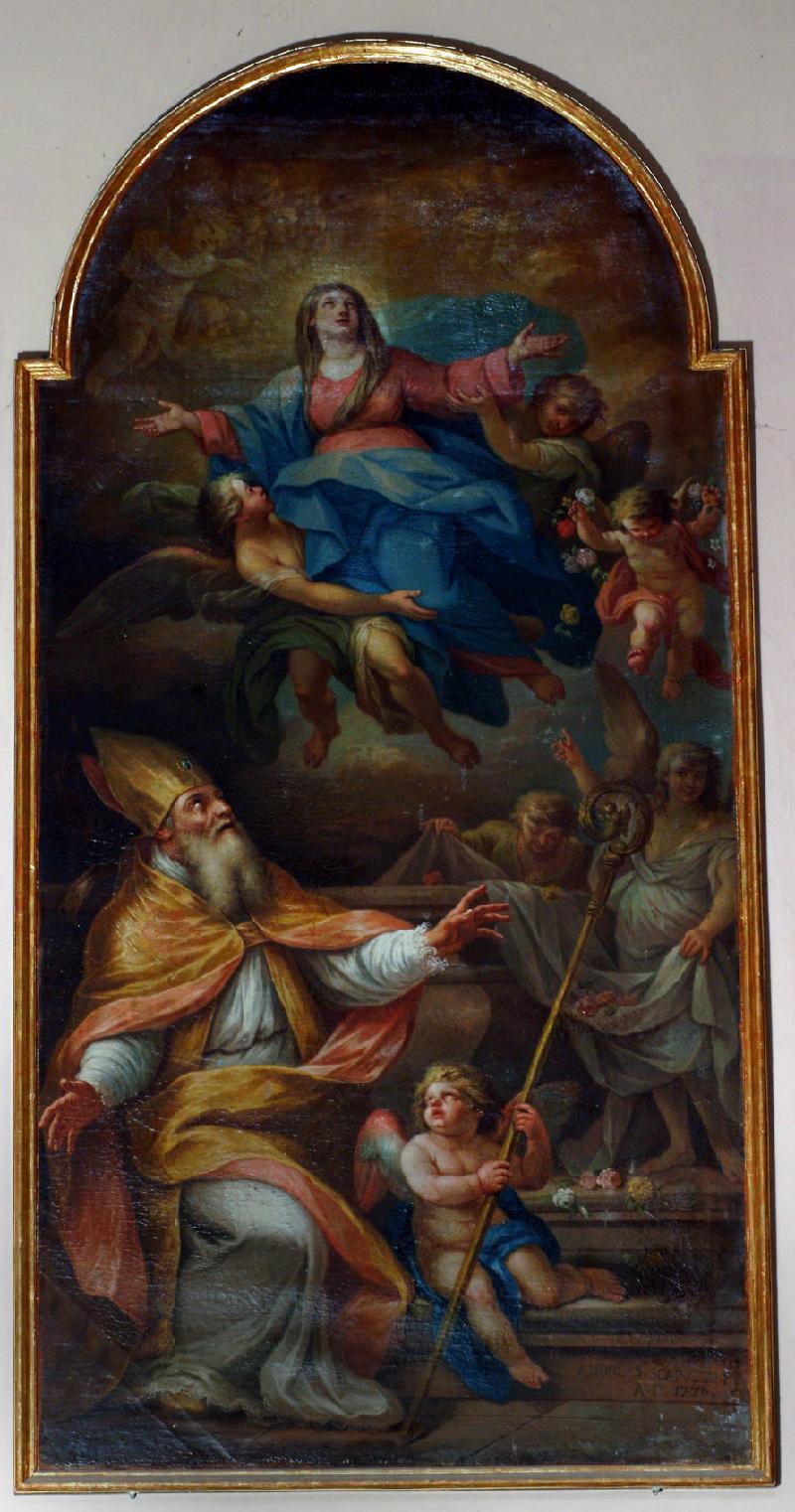 06 1 Scapuzzi A. (1776), Dipinto Assunzione della Madonna con S. Giustino BEWEB