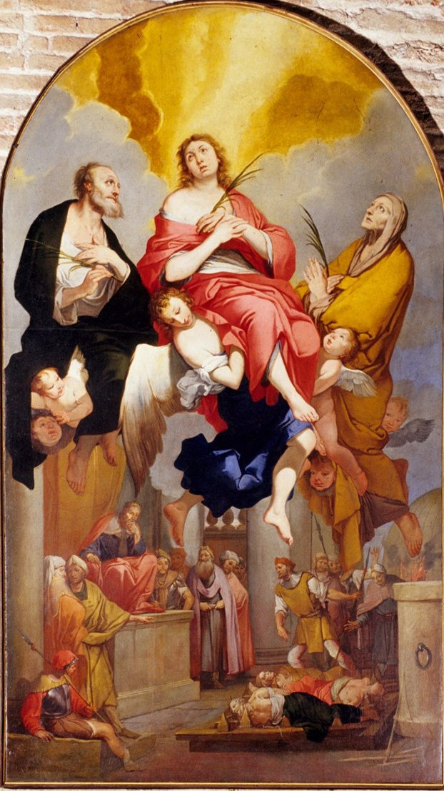 06 15 Carpioni G. (1666), Dipinto del Martirio dei Santi Vito Modesto e Crescenzia