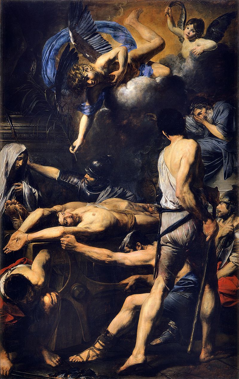 07 2 Martirio dei santi Processo e Martiniano, olio su tela di Valentin de Boulogne, 1629, Città del Vaticano, Pinacoteca vaticana