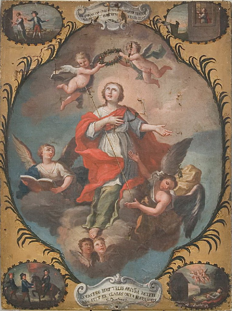 05 13 Pittore abruzzese sec. XVIII, Santa Gemma in gloria e Storie della Santa beweb