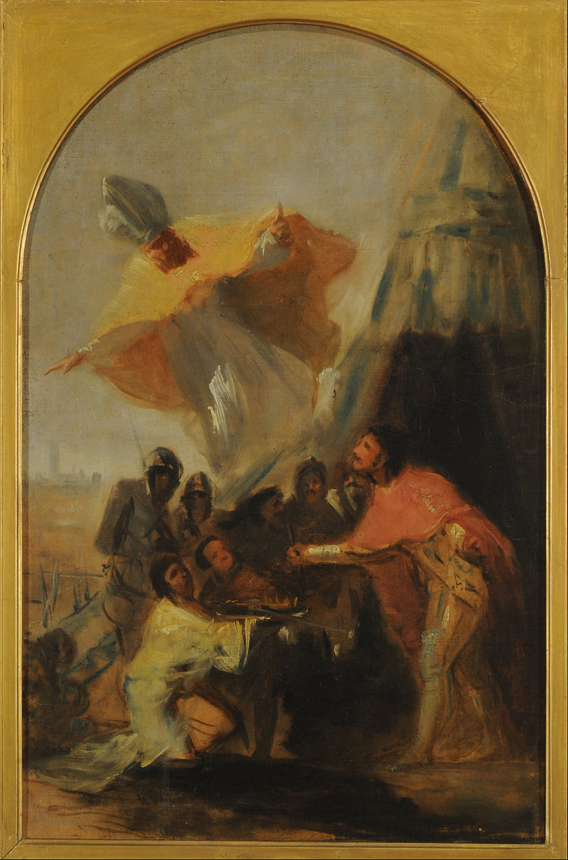 05 15 Aparizione di san Isidoro al Re Fernando III il Santo davanti le mura di Siviglia