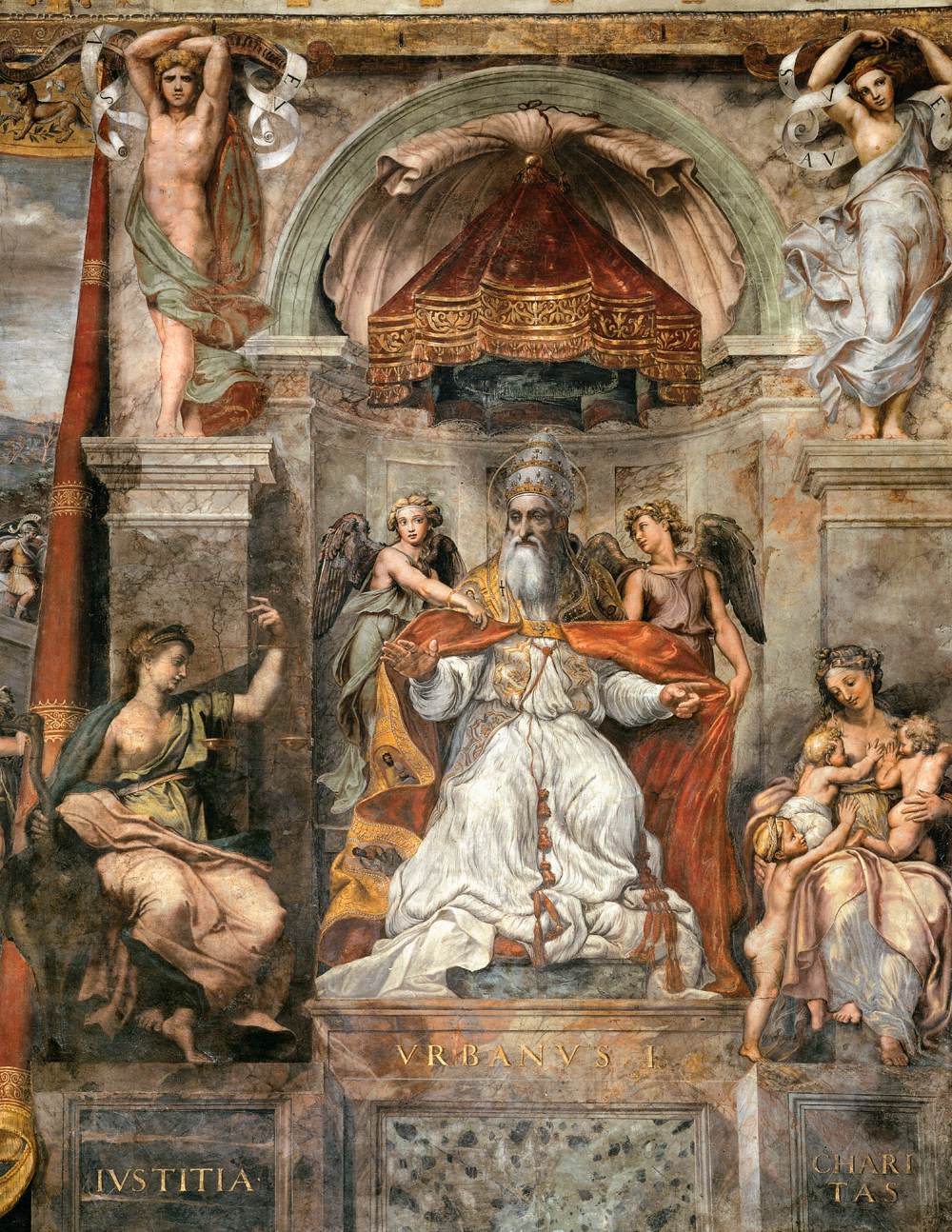 05 19 Sala di costantino, papa urbano I tra la giustizia e la carità