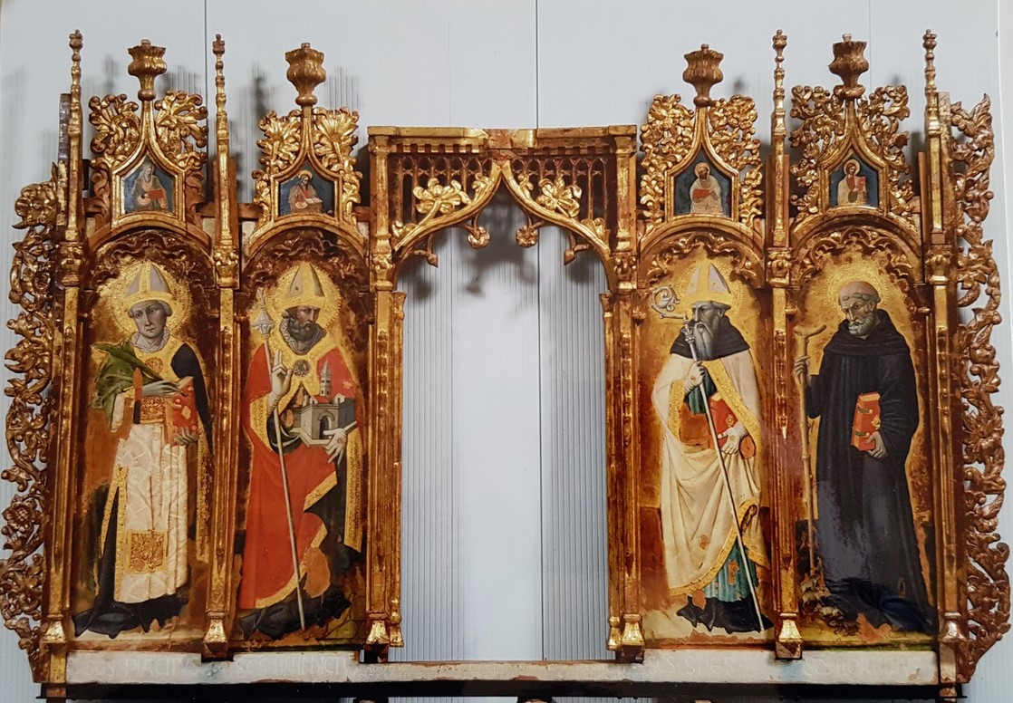 05 23 santo Spes di Spoleto e santi Nicola di Ulisse Polittico di sant'Eutizio