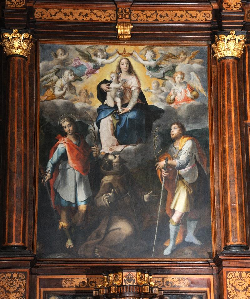 03 6 Hendricksz D. sec. XVI, Dipinto della Madonna tra Santi Nicandro e Marciano beweb