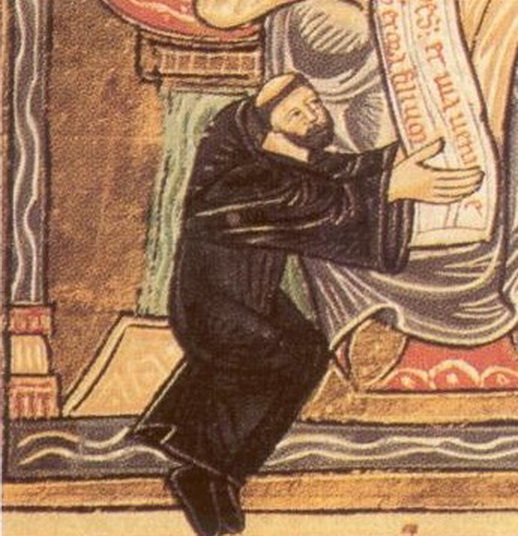 11 18 Oddone da Cluny miniatura dell'XI secolo