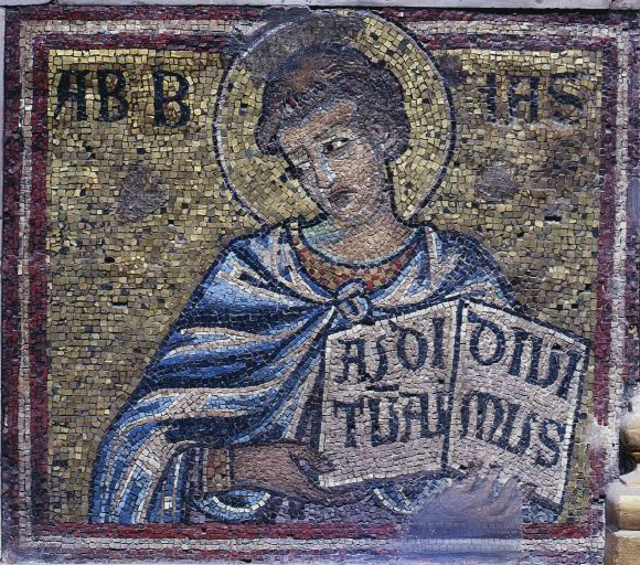 Mosaico raffigurante il profeta Abdia