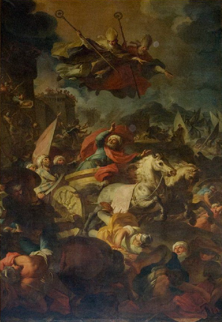 11 9 Pozzi S. sec. XVIII, San Gennaro e Sant'Agrippino in olio su tela beweb