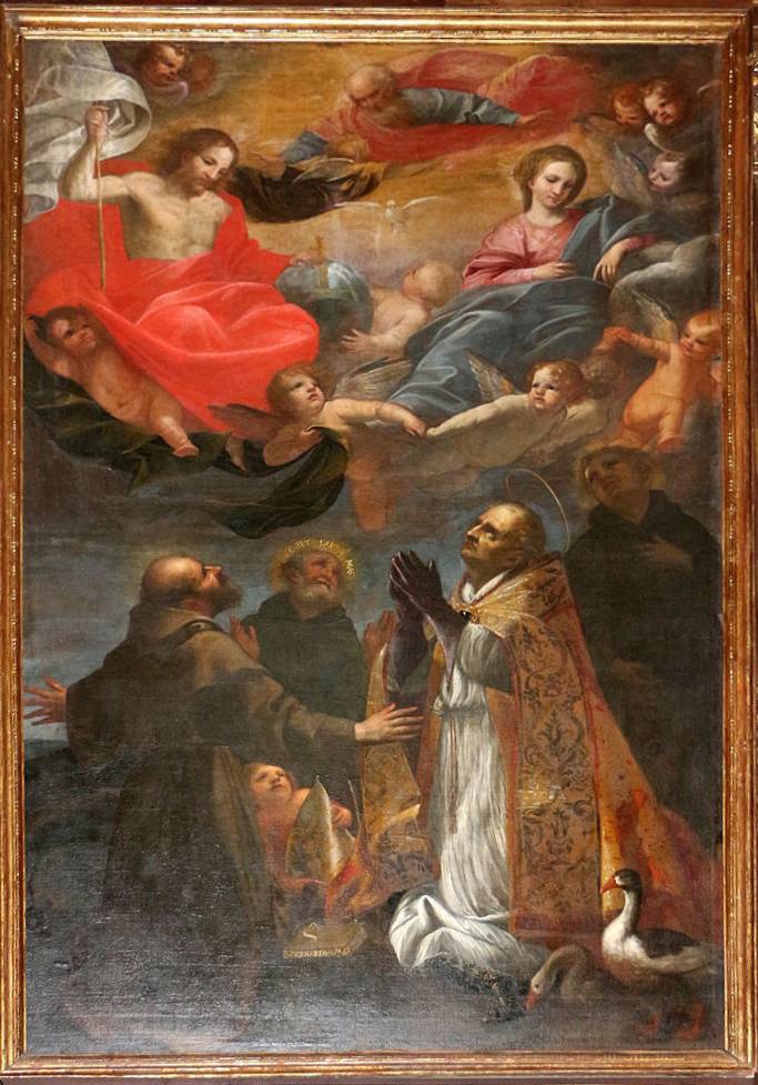 10 10 San Cerbone e altri santi invocano la Trinità e Maria