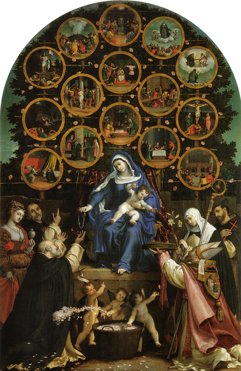 10 7 Lorenzo Lotto Madonna del Rosario 54