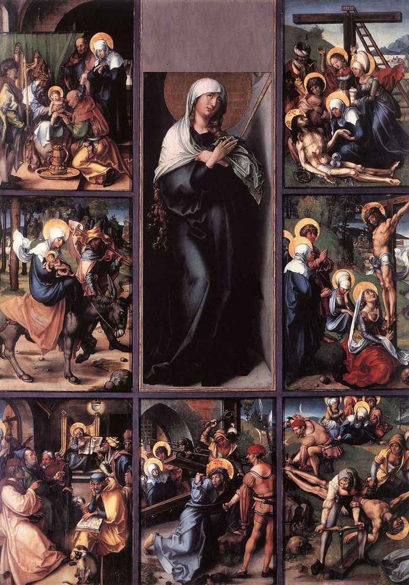 09 15 Albrecht Dürer Maria Addolorata Alte Pinakothek, Munchen and Gemäldegalerie, Dresden