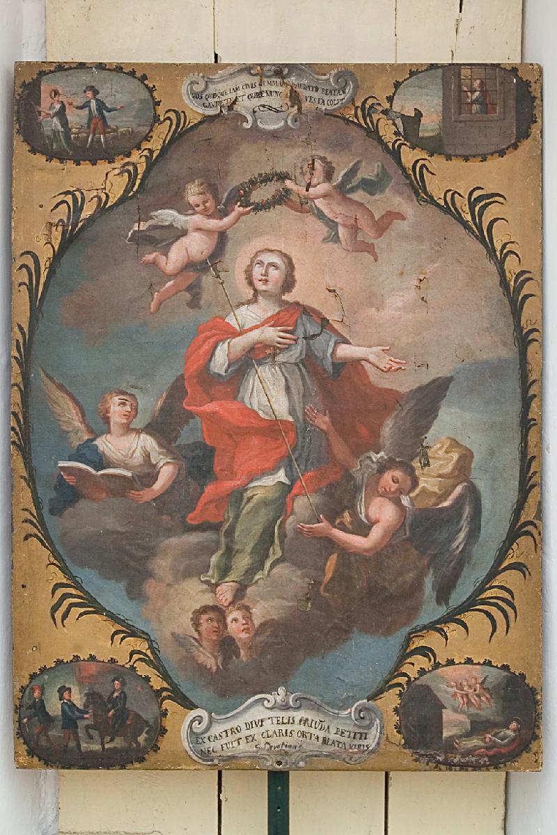 9 Pittore abruzzese sec. XVIII, Santa Gemma in gloria e Storie della Santa beweb