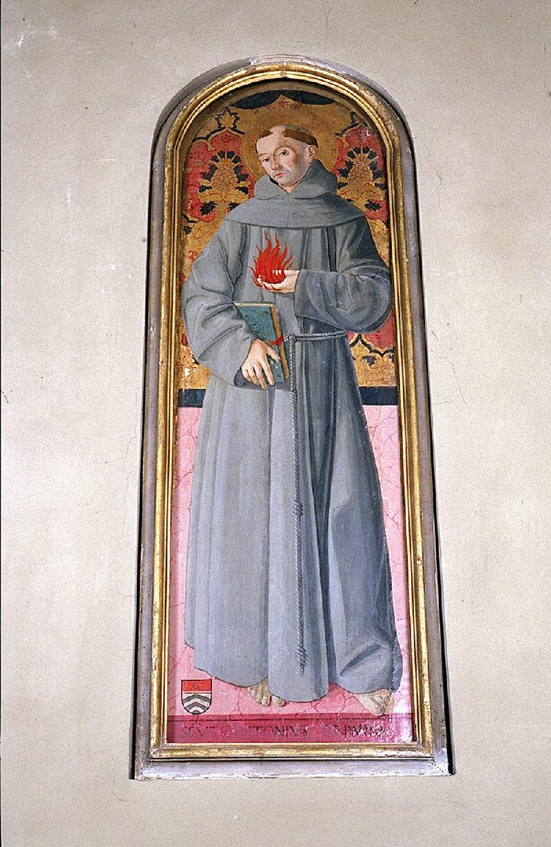 10-Antoniazzo Romano sec. XIV, Dipinto di Sant'Antonio da Padova-beweb