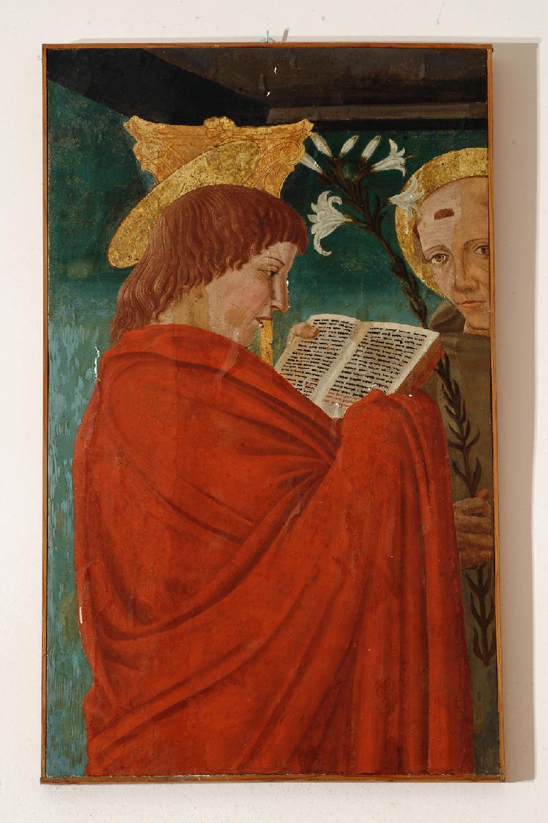 12-Angelo di Bartolomeo sec. XV, San Giovanni evangelista e Sant'Antonio da Padova-beweb