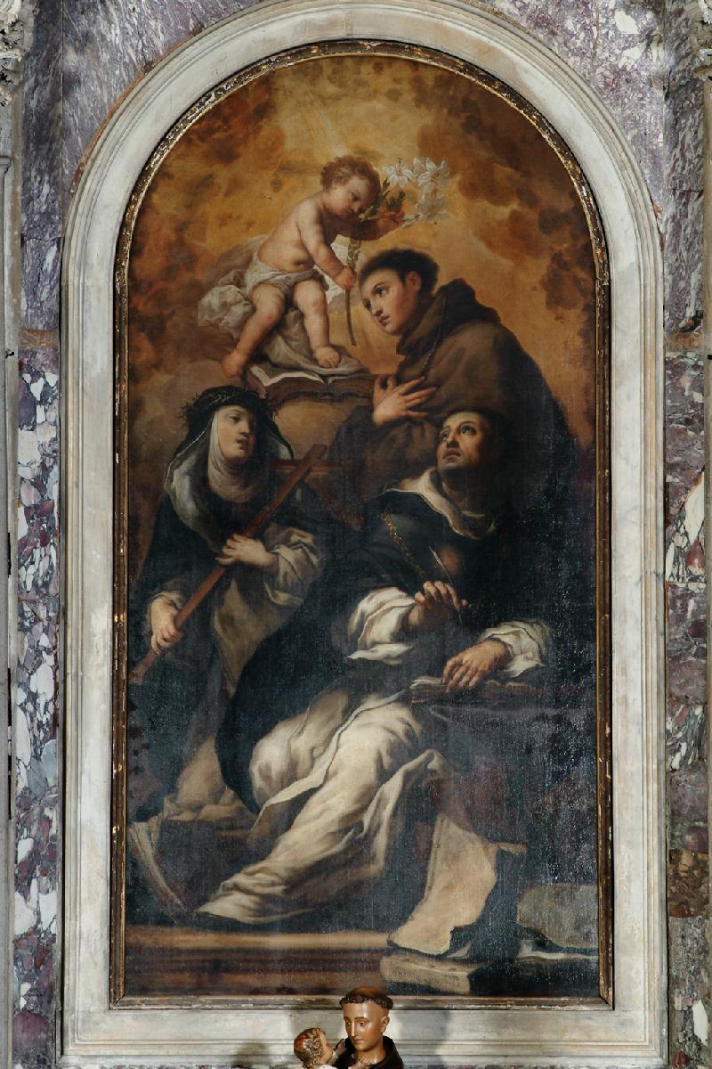 7-Zanchi A. sec. XVII, S. Antonio e Gesù Bambino con S. Caterina e S. Tommaso-beweb