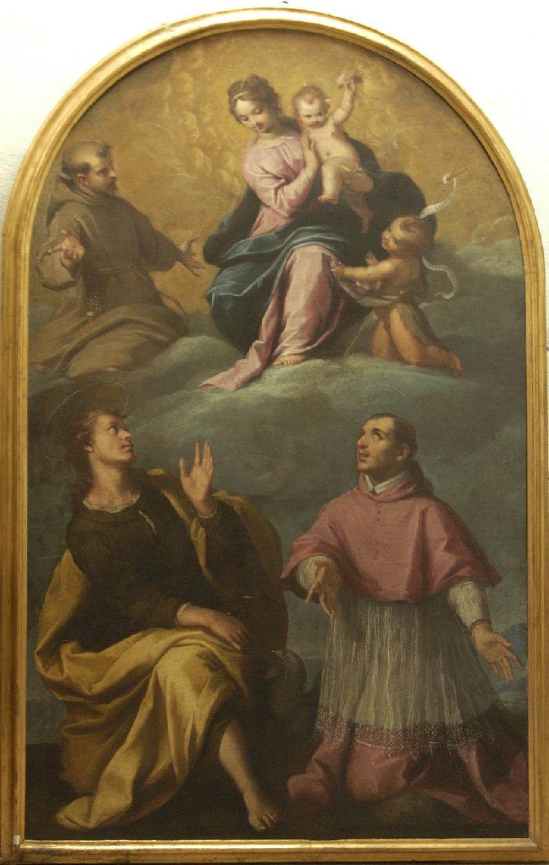 27-Ridolfi C. sec. XVIII, Madonna con Gesù Bambino e santi-beweb