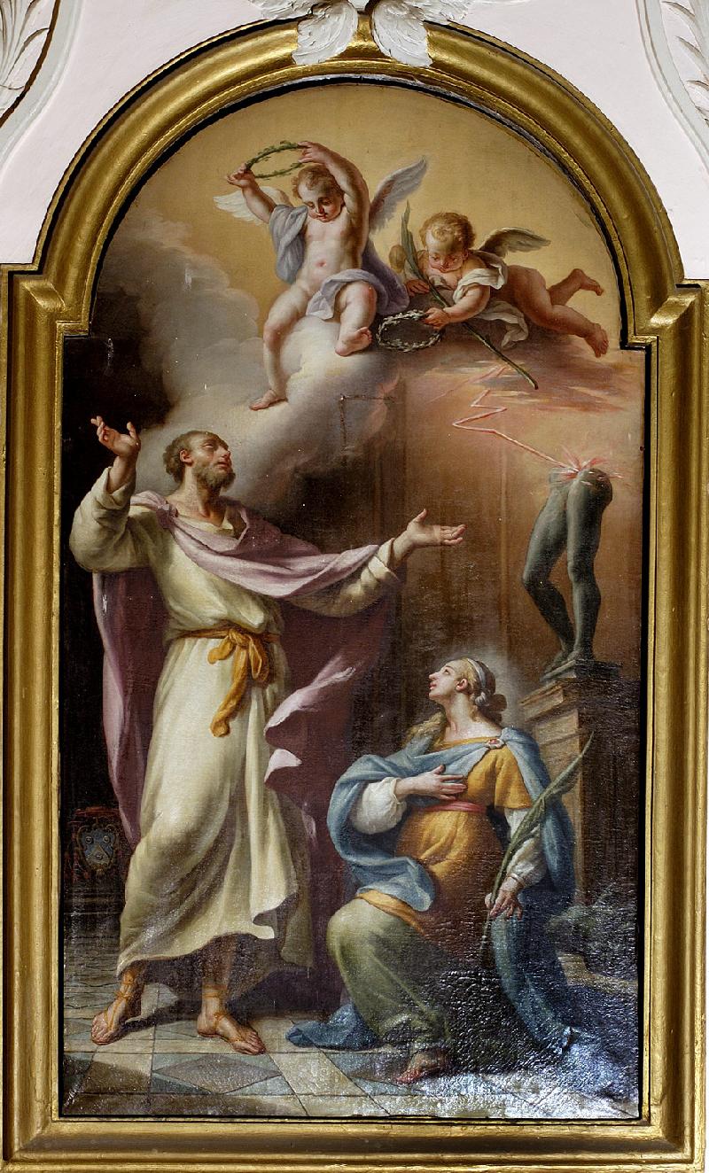 1 Bottega italiana sec. XVIII, Sant'Albano e Benedetta beweb