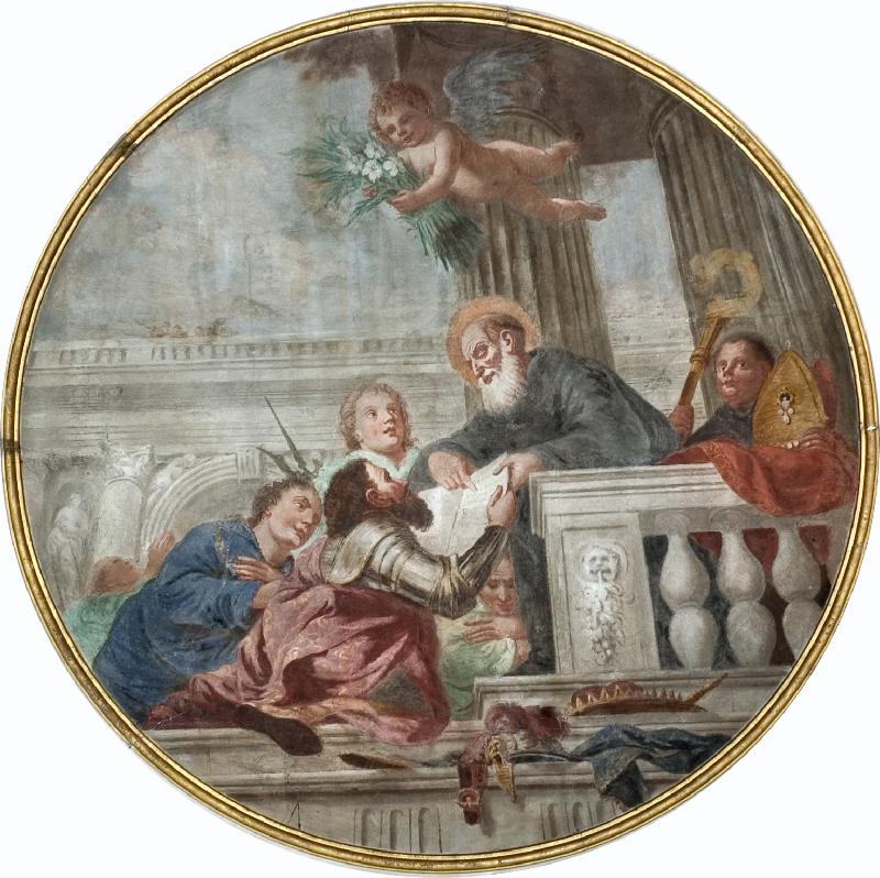 11 Schiavone M. sec. XVIII, Dipinto con San Benedetto da Norcia beweb
