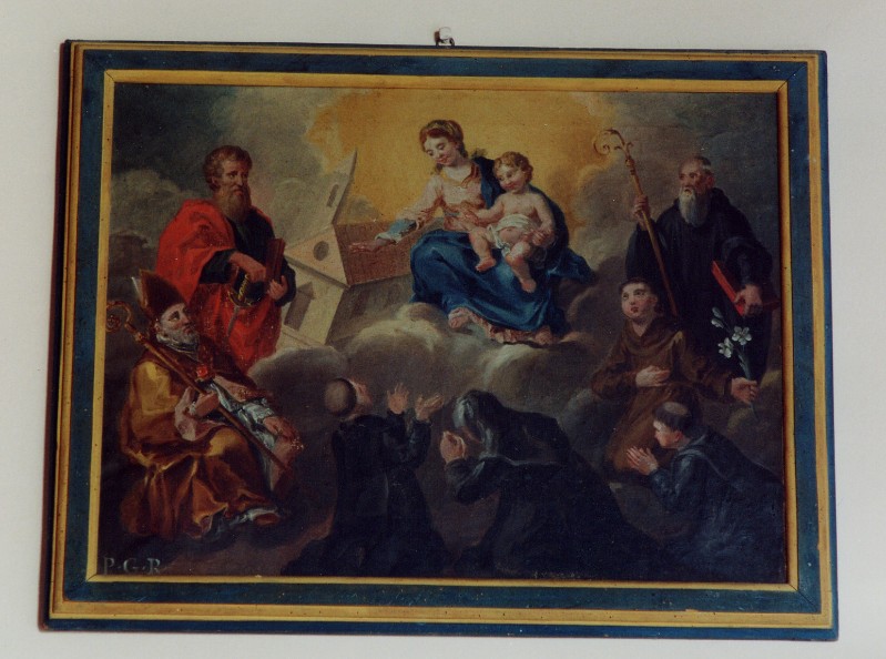 23 Ambito umbro sec. XVIII, Ex voto con Madonna e santi beweb