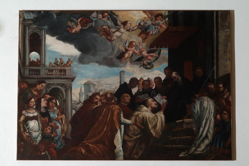 34 Ridolfi C. sec. XVII, San Benedetto consegna la Regola ai Principi della terra beweb