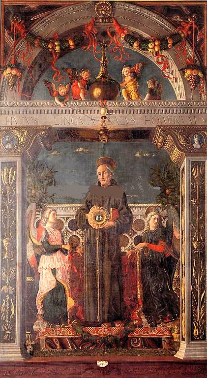 3 Andrea Mantegna san Bernardino tra due angeli