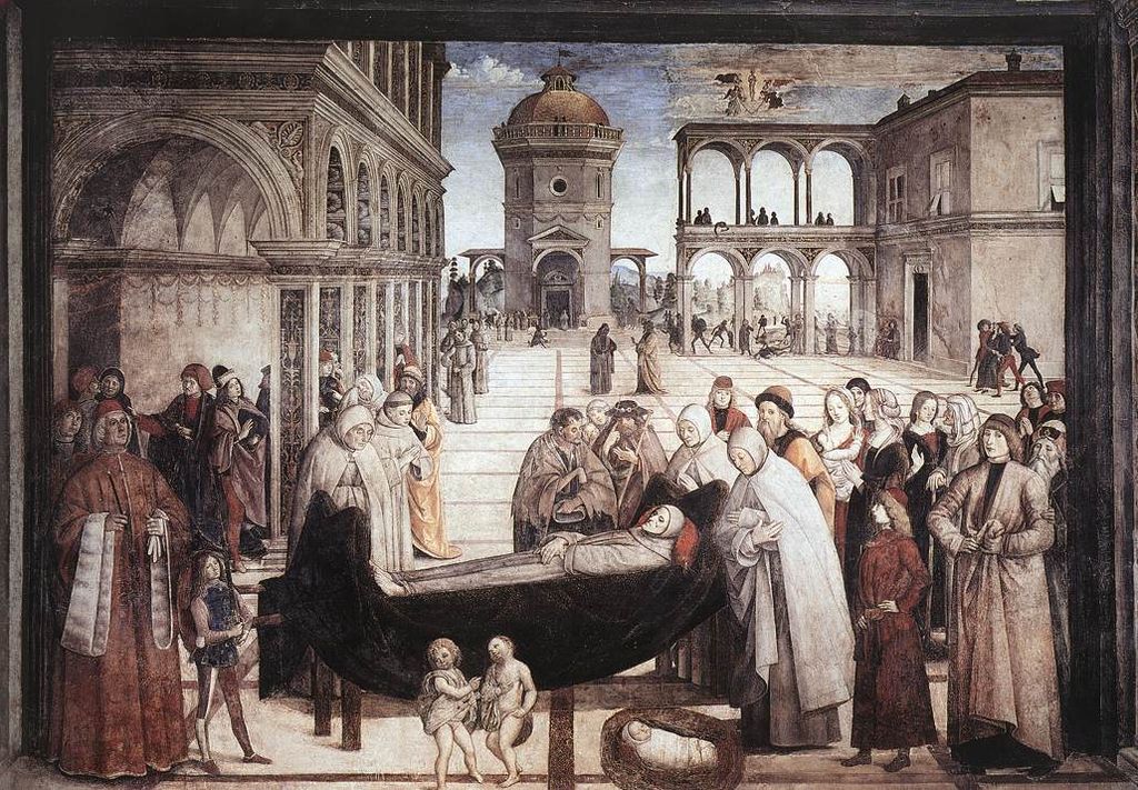 4 Il Pinturicchio Funerali di san Bernardino Roma
