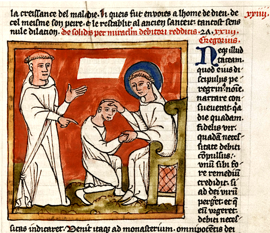 18-Illustrazione dal Libro dei santi Benedicto (ca 1437) - Jean de Stavelot (1388-1449)