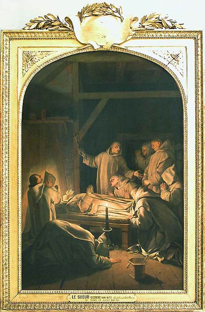 LE SUEUR, Eustache La morte di san Bruno Musée du Louvre, Paris