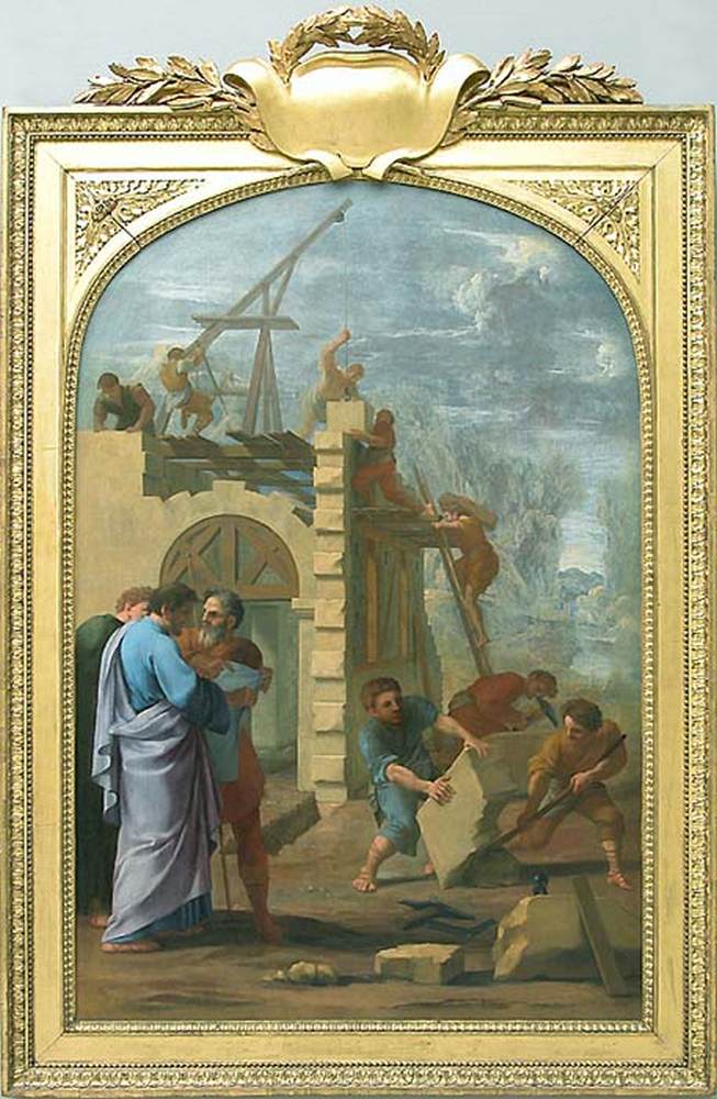 LE SUEUR, Eustache San Bruno esamina la mappa della Certosa di Roma Musée du Louvre, Paris