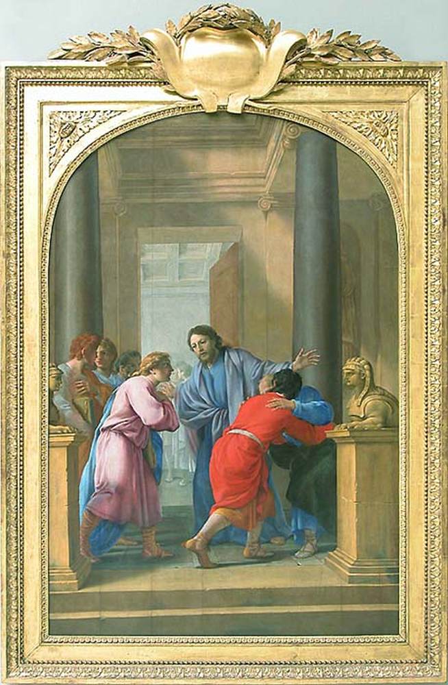 LE SUEUR, Eustache San Bruno impegna i suoi discepoli a lasciare il mondo Musée du Louvre, Paris