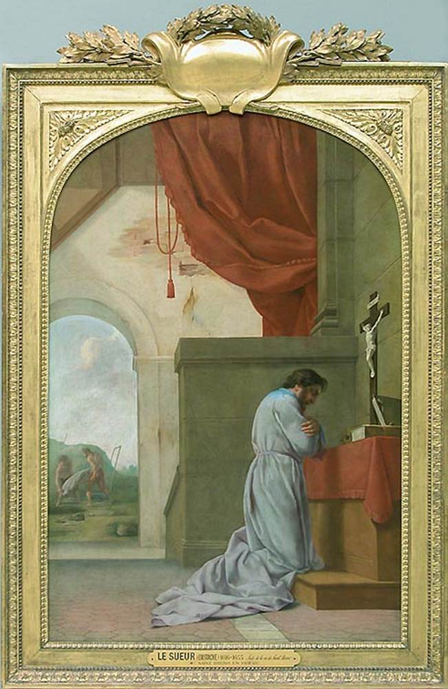 LE SUEUR, Eustache San Bruno in preghiera Musée du Louvre, Paris