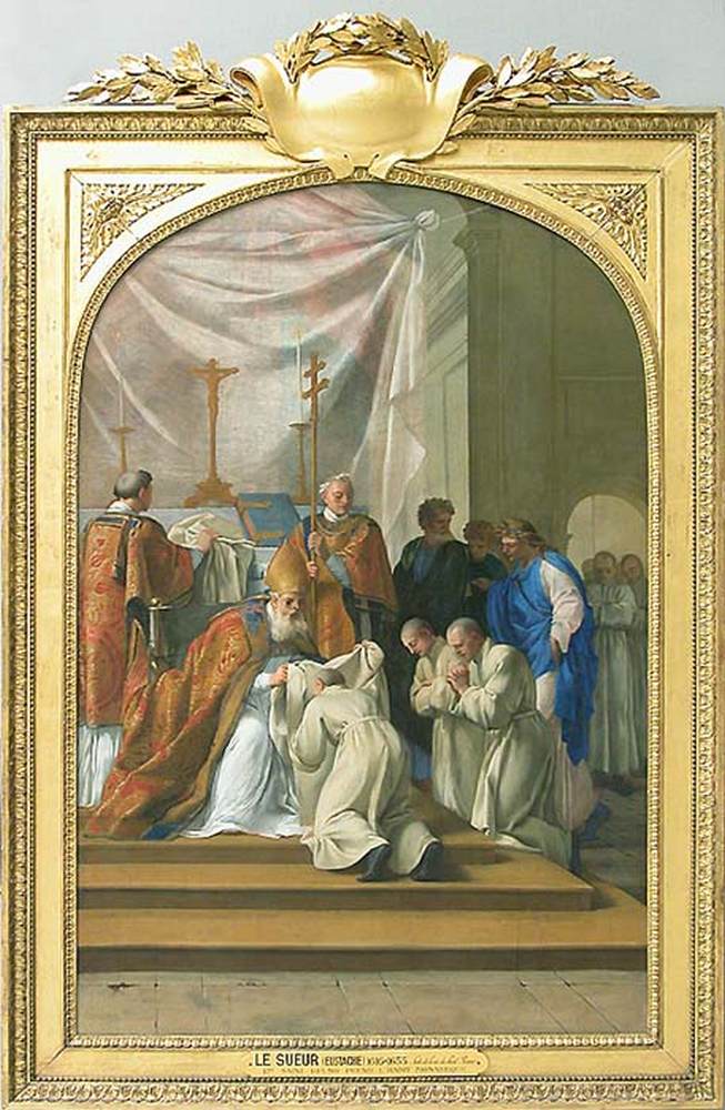 LE SUEUR, Eustache San Bruno prende i sacri ordini monastici Musée du Louvre, Paris