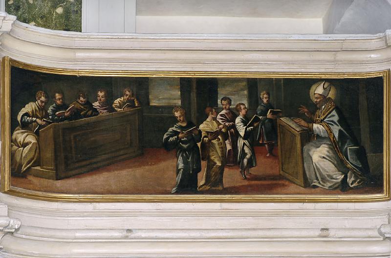 19 Colonna M. sec. XVI, Dipinto con San Cassiano nominato vescovo beweb