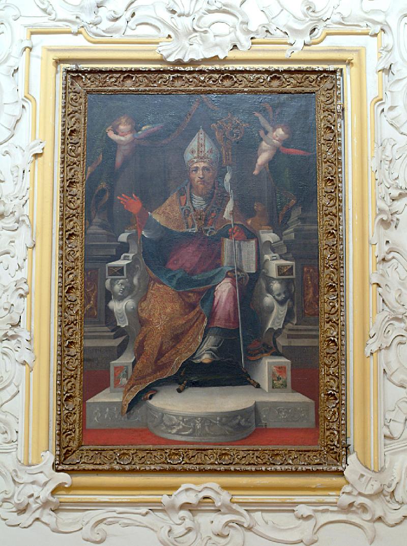 17 Alvino G. (1595), Dipinto di S. Cataldo in trono beweb