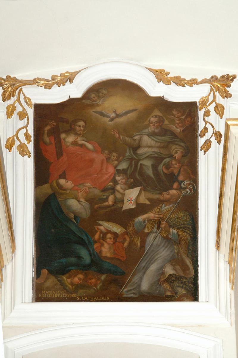 18 Bottega siciliana (1786), Dipinto della Trinità Madonna e S. Cataldo beweb