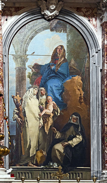 4-Santa Maria del Rosario con santi (Venezia)Tiepolo