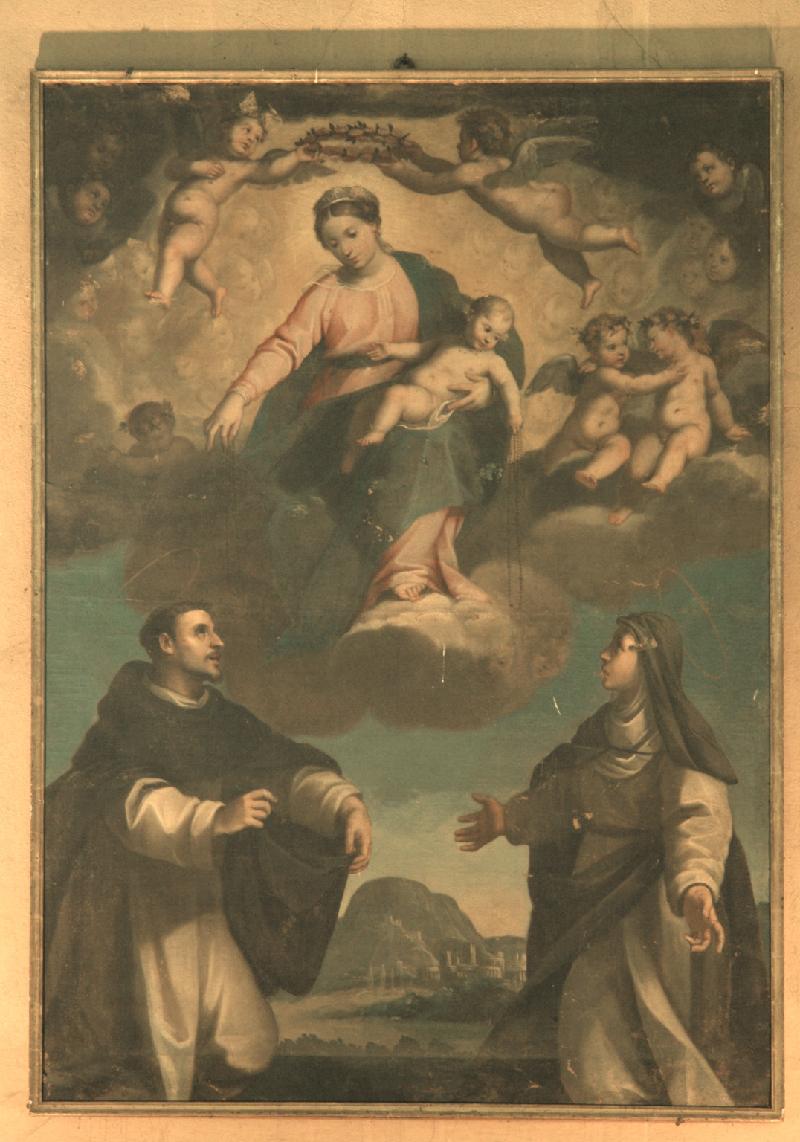 44 Ridolfi C. sec. XVI XVII, Madonna del rosario con San Domenico e Santa Caterina beweb