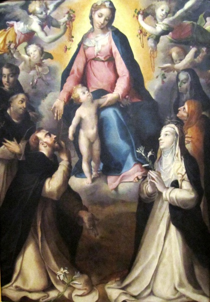 12 San Domenico riceve il rosario