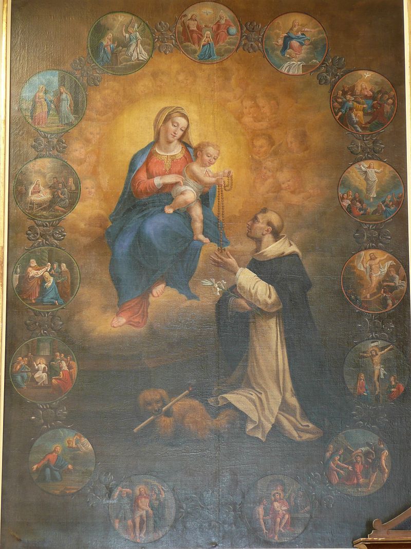 13 François Huard 1837 L'istituzione del Rosario con la vergine e San Domenico Arles (Bouches du Rhône, France)