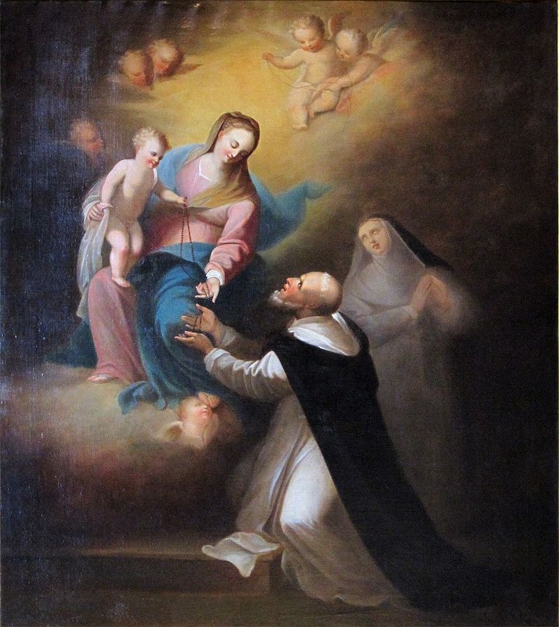 18 Guillaurme Descamps La donazione del rosario a San Domenico Cathedrale Notre Dame de Boulogne sur Mer