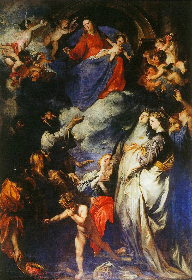 24 Antoon van Dyck Madonna del rosario