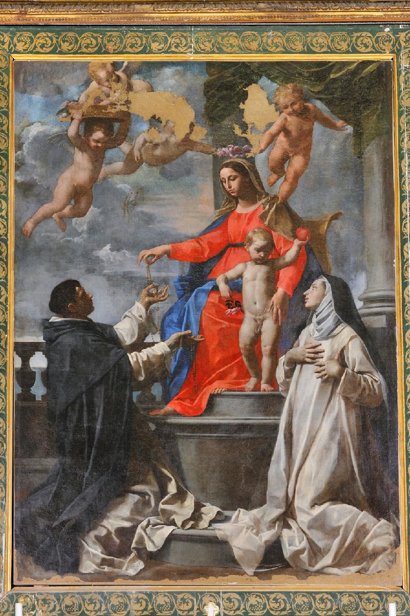 33 Cantarini Simone (1614), Madonna del Rosario con santi beweb