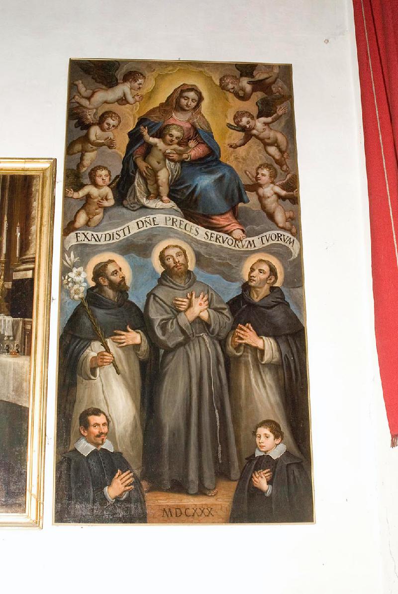 35 Robusti D. (1630), Madonna con S. Francesco, S. Domenico, S. Diego e committenti beweb