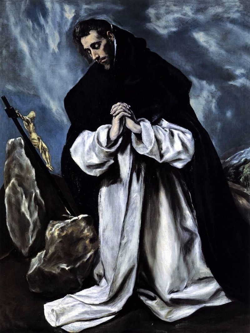 8 El Greco, San Domenico in preghiera (1586 1590)