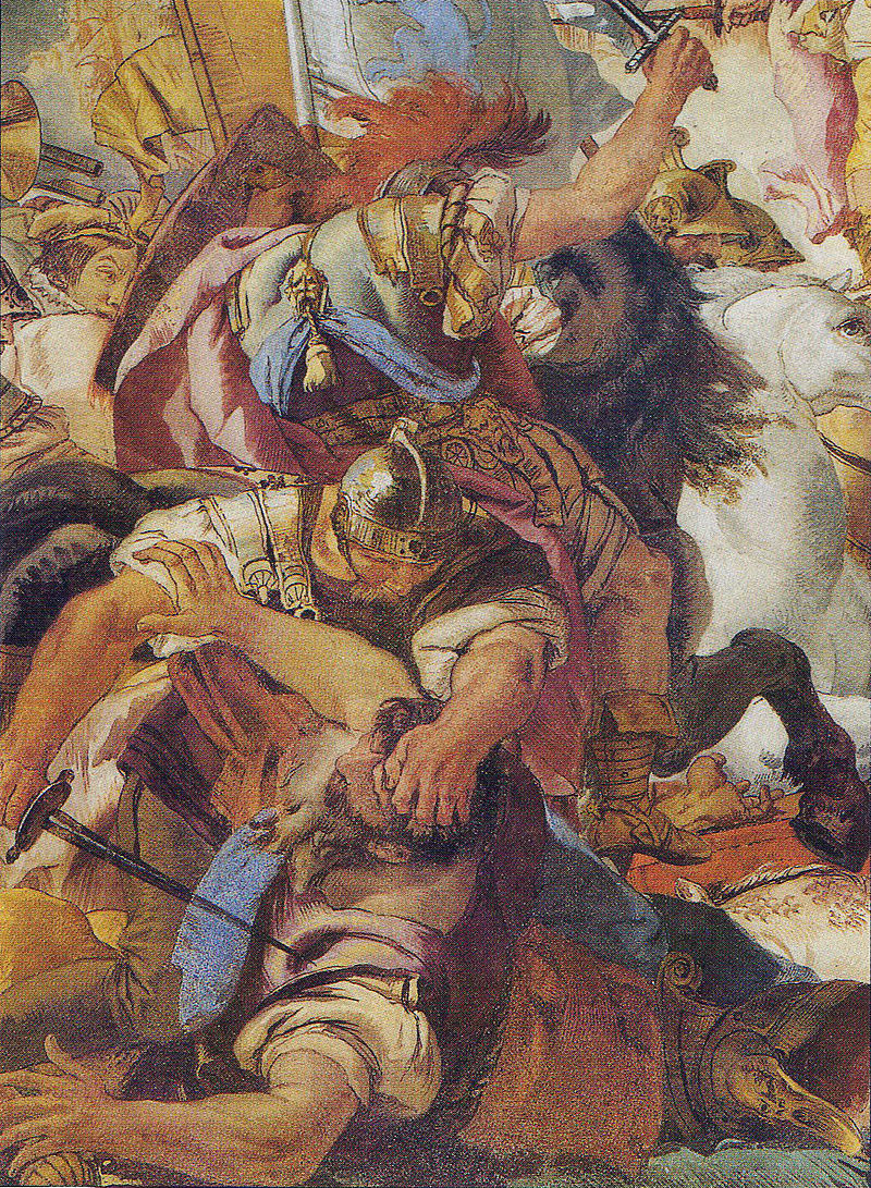 10 Tiepolo Giandomenico Intervento dei santi patroni Faustino e Giovita dettaglio Chiesa di san Faustino Brescia