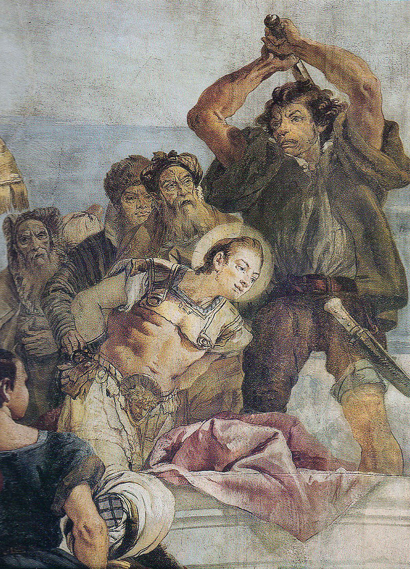 13 Tiepolo Giandomenico Martirio dei Santi Faustino e Giovita dettaglio1 chiesa di San Faustino Brescia