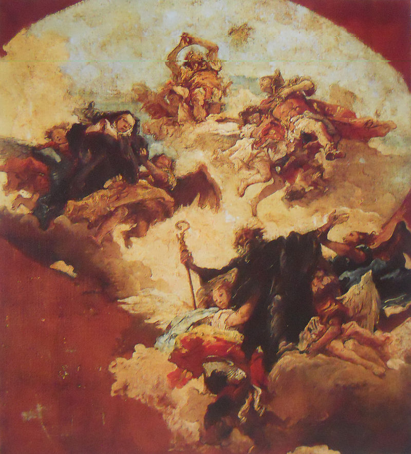 14 Tiepolo Giandomenico Apoteosi dei Santi Faustino, Giovita, Benedetto e Scolastica (modello)