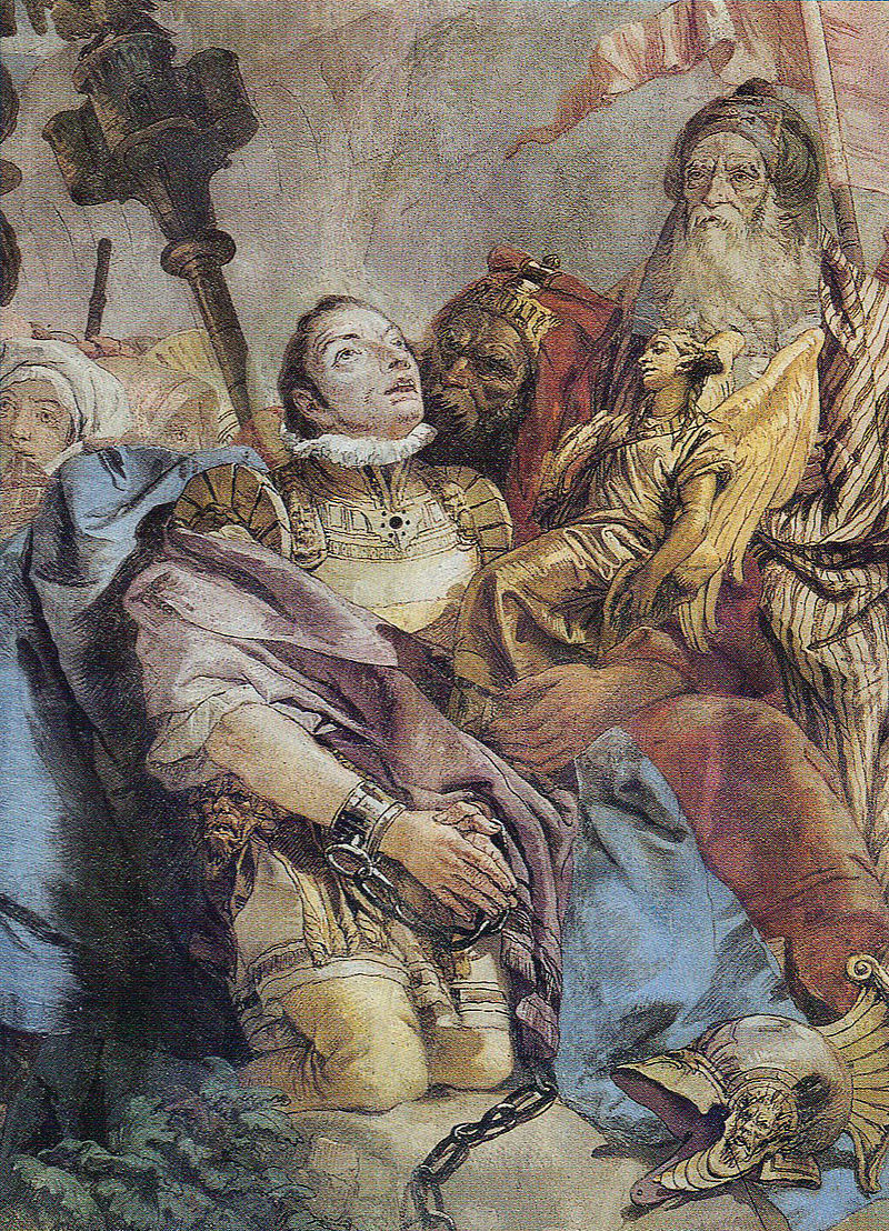 15 Tiepolo Giandomenico Martirio dei Santi Faustino e Giovita dettaglio chiesa di San Faustino Brescia