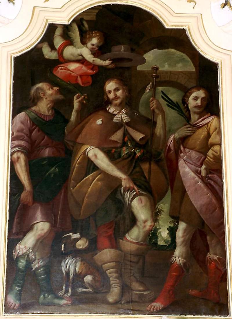 21 Ambito lombardo (1660), San Rocco con i Santi Faustino e Giovita beweeb